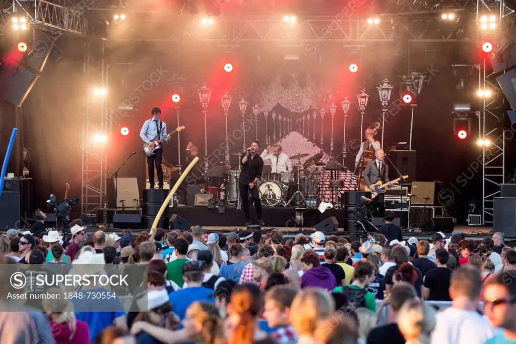 Norwegian rock band Kaizers Orchestra performing live at Heitere Open Air in Zofingen, Aargau, Switzerland, Europe