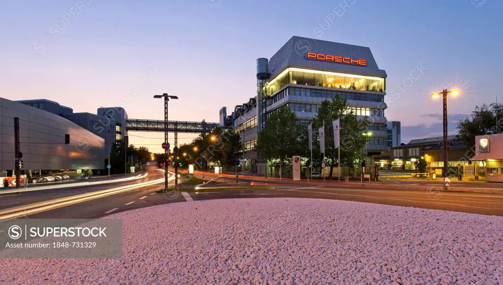 Porsche headquarters, Zuffenhausen, Stuttgart, Baden-Wuerttemberg, Germany, Europe