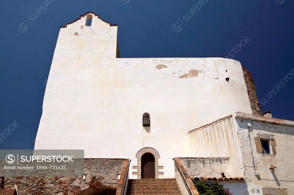 Church of Sant Pau, Sant Pol de Mar, Comarca Maresme, Costa del Maresme, Catalonia, Spain, Europe, PublicGround