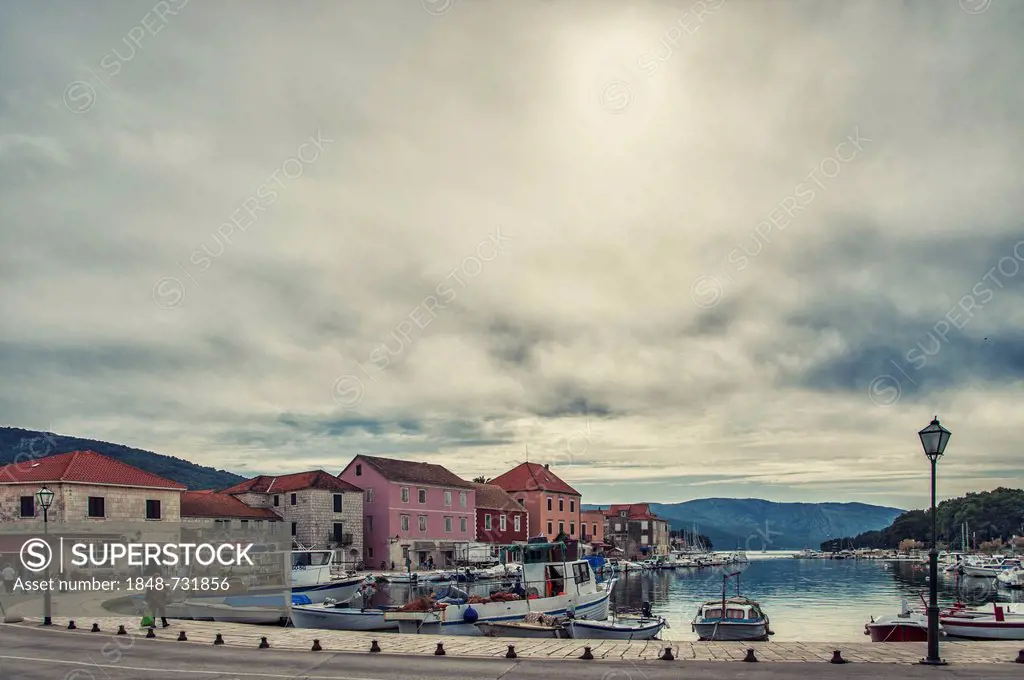 Port of Stari Grad, Hvar Island, Croatia, Europe