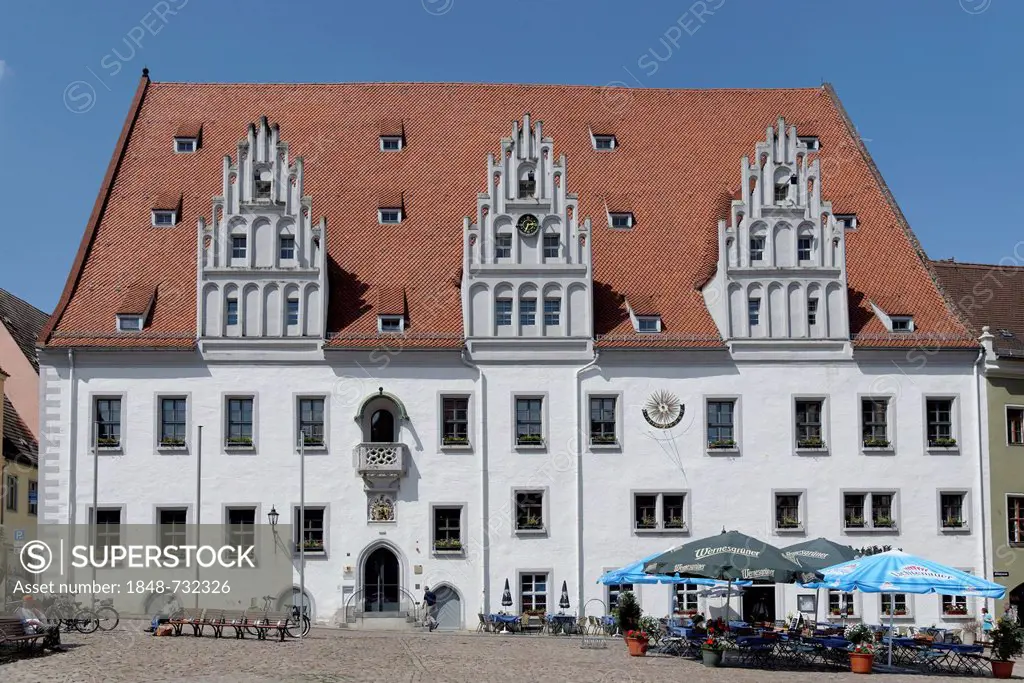 Town Hall, market square, Meissen, Saxony, Germany, Europe