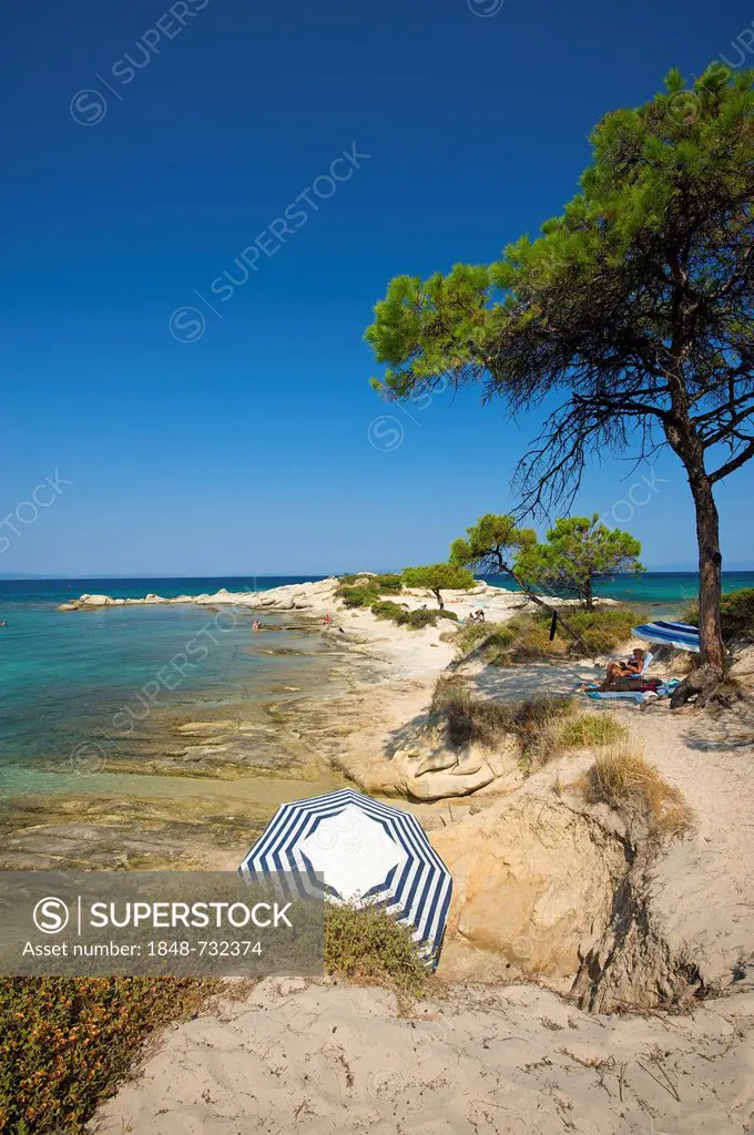 Karidi beach, Vouvourou, Sithonia, Chalkidiki or Halkidiki, Greece, Europe