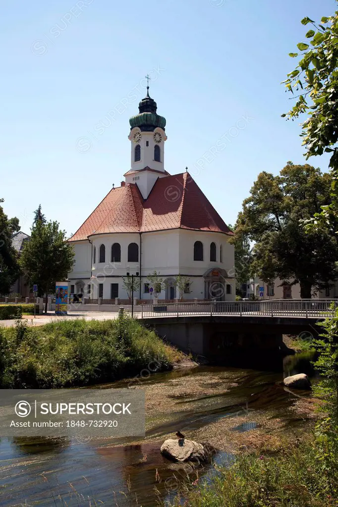 Christ Church in Donaueschingen, Schwarzwald-Baar district, Black Forest, Baden-Wuerttemberg, Germany, Europe, PublicGround