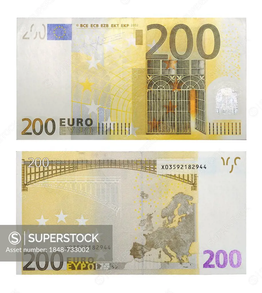 200 Euro banknotes