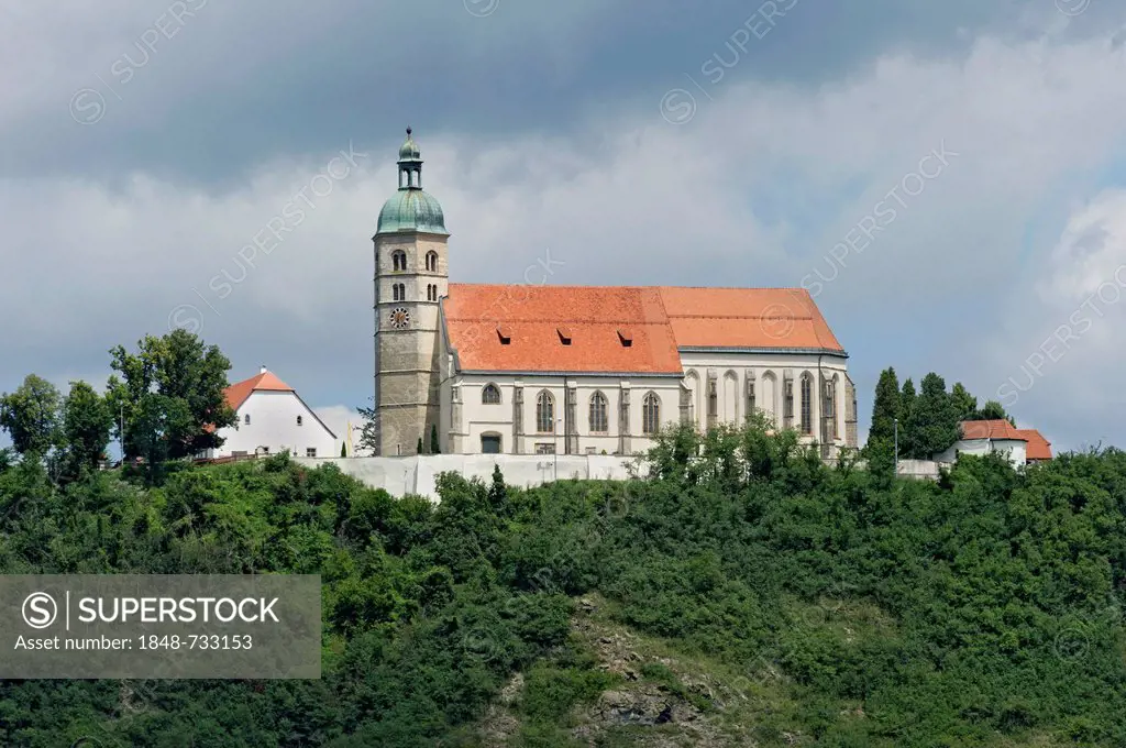 Pilgrimage church of St Mary Assumption, Bogenberg, Straubing-Bogen, Lower Bavaria, Bavaria, Germany, Europe, PublicGround