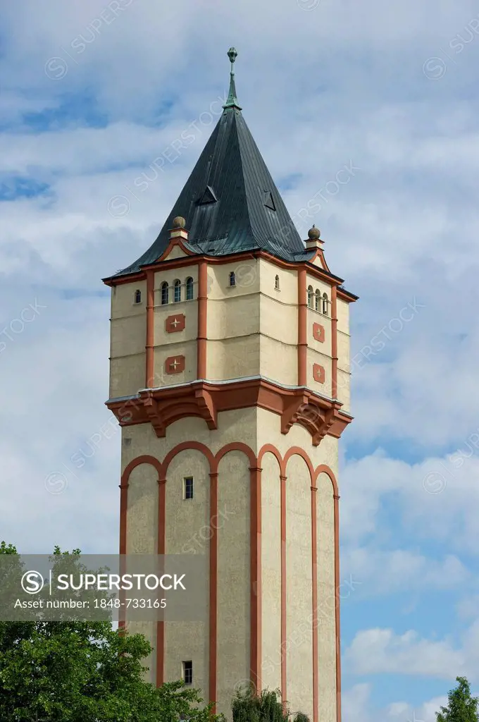 Old water tower, Straubing, Lower Bavaria, Bavaria, Germany, Europe, PublicGround