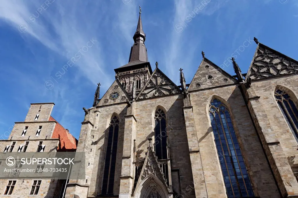 St. Mary's Church, historic town centre, Osnabrueck, Lower Saxony, Germany, Europe