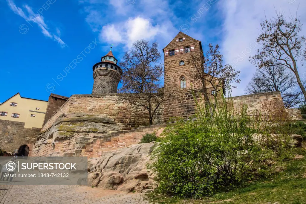 Imperial Castle, Nuremberg, Middle Franconia, Bavaria, Germany, Europe