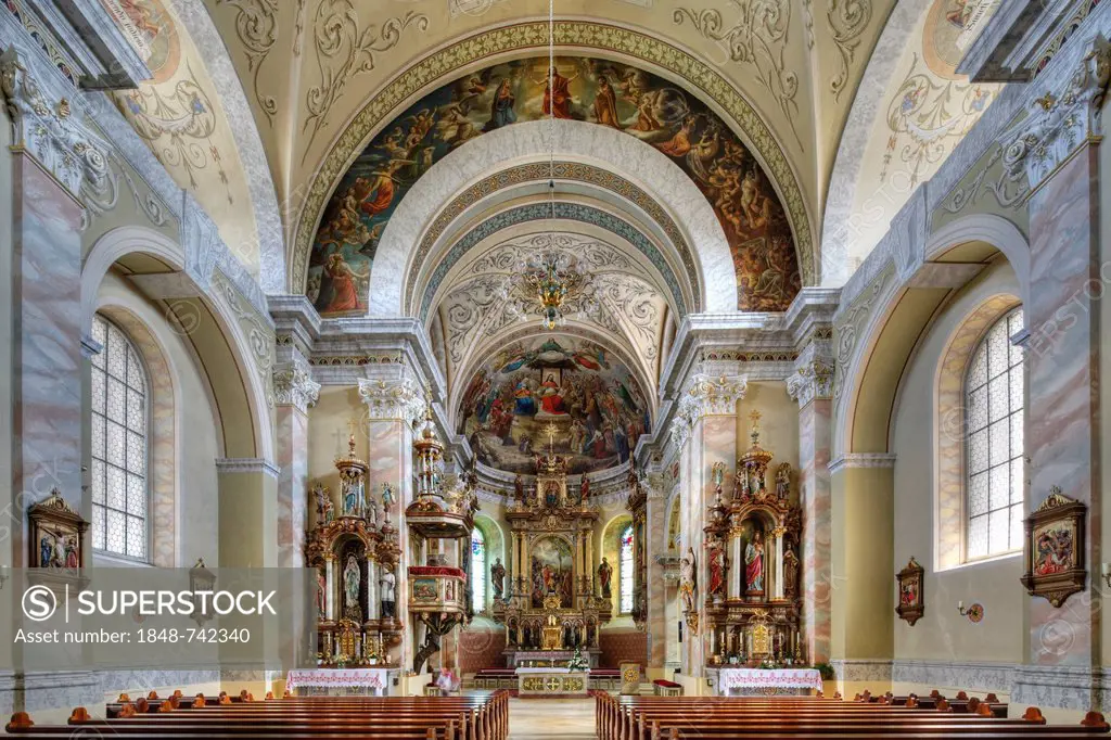 Parish Church of Reichenthal, Muehlviertel region, Upper Austria, Austria, Europe
