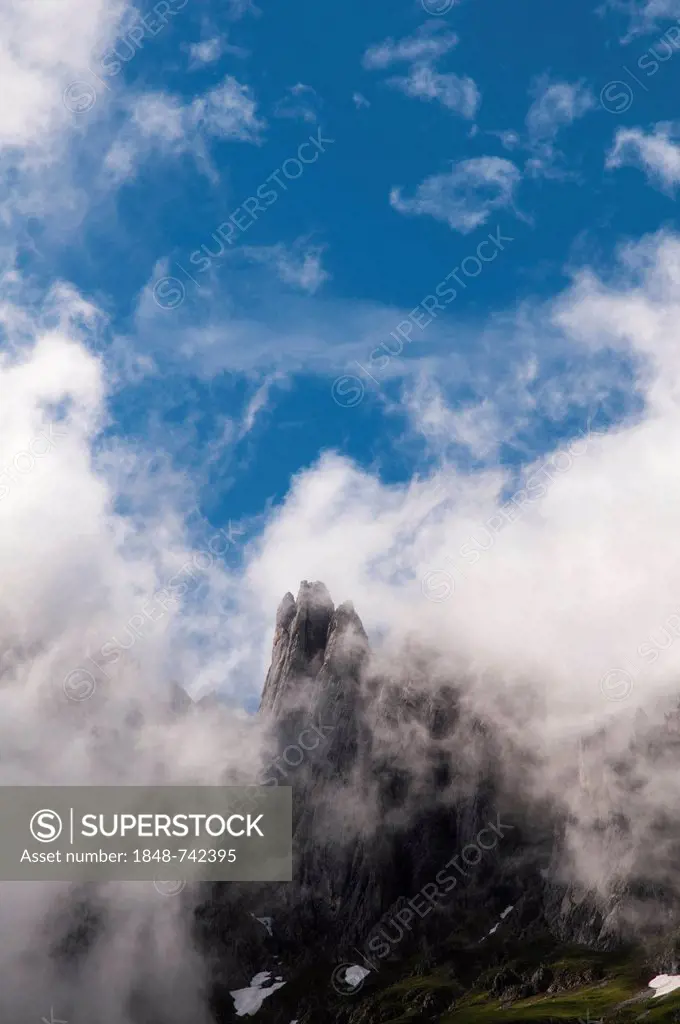 Mandlwaende rock faces, Hochkoenig massif, Muehlbach, Salzburg, Austria, Europe