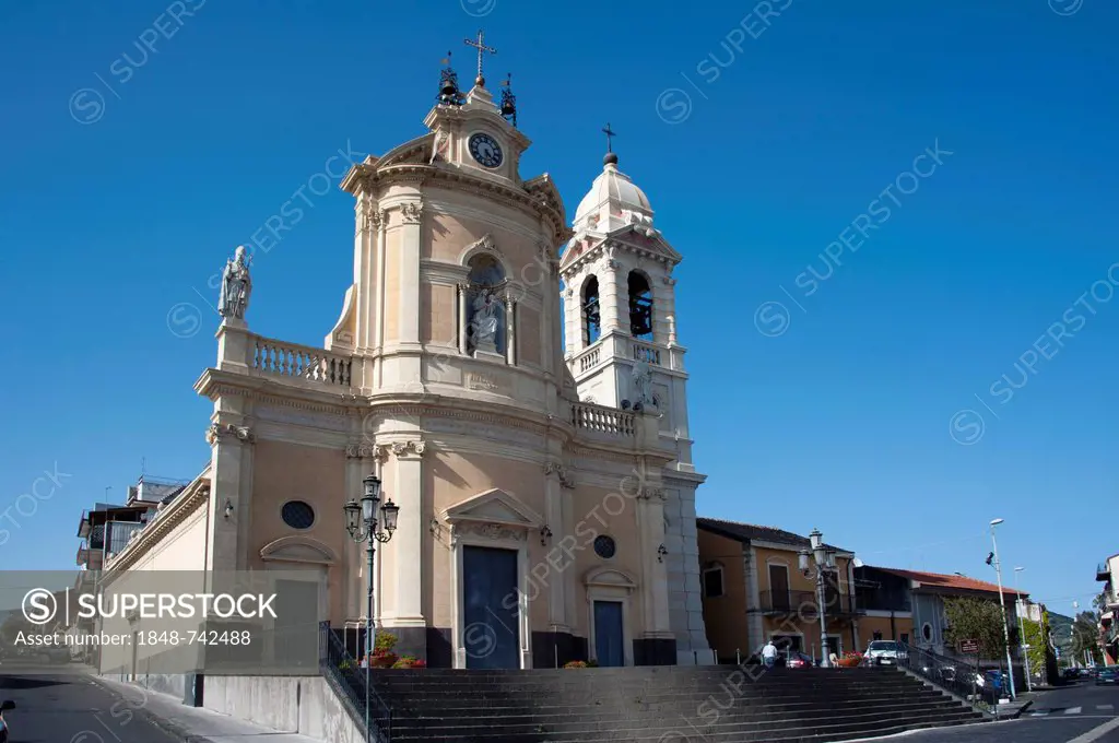 Chiesa della Guardia Church, Belpasso, province of Catania, Sicily, Italy, Europe