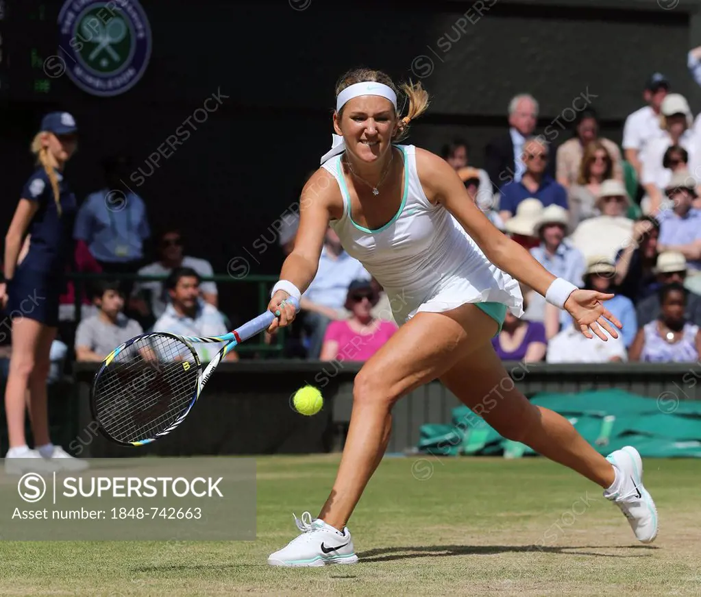 Victoria Azarenka, BLR, women's semi-final match, Wimbledon Championships 2012 AELTC, ITF Grand Slam Tennis Tournament, London, England, United Kingdo...