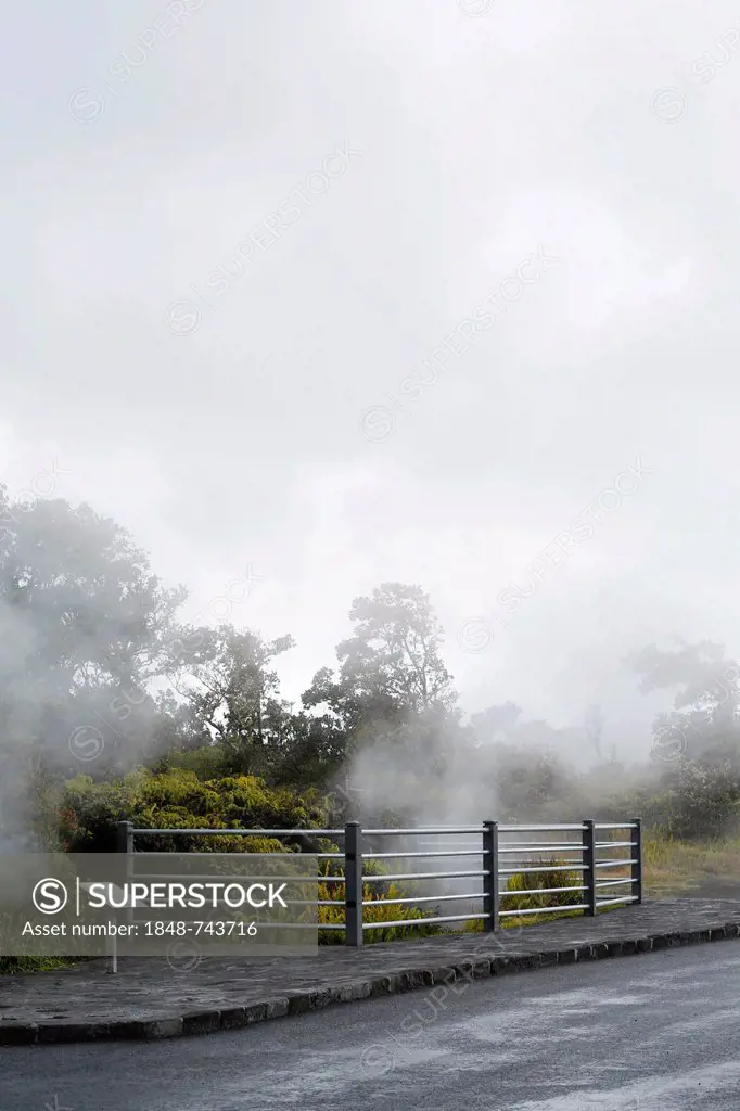 Steam vents, hot springs, Hawaii Volcanoes National Park, Big Island, Hawaii, USA