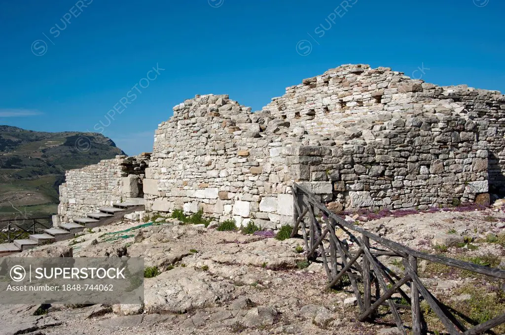 Fortress, Segesta, Trapani Province, Sicily, Italy, Europe