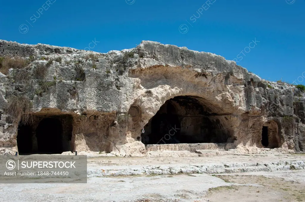 Grotto, Neapolis Archaeological Park, Siracusa, Syracuse, Sicily, Italy, Europe