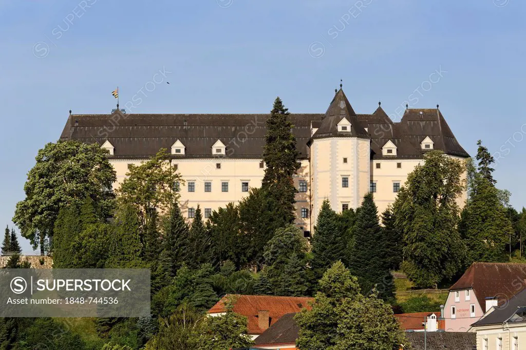 Greinburg Castle, Grein, Muehlviertel region, Upper Austria, Austria, Europe