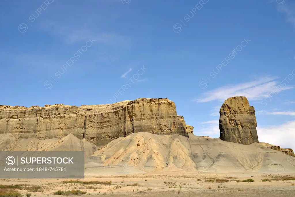 Chimney Rock, Badlands, near Hanksville, Utah, Southwest, United States of America, USA