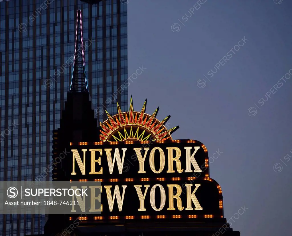 New York New York Hotel and Casino, Las Vegas, Nevada, United States of America, USA, PublicGround