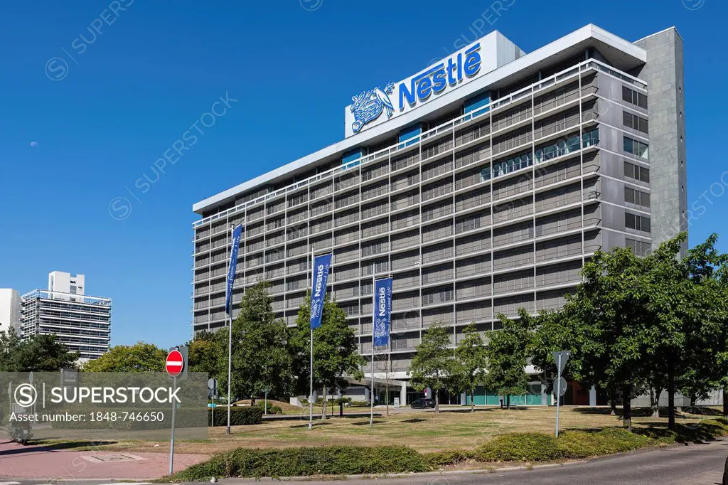 Nestlé headquarters, office building, Niederrad business district, Frankfurt am Main, Hesse, Germany, Europe, PublicGround