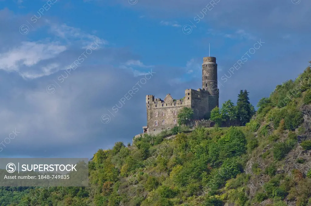Burg Maus Castle, St. Goarshausen, Rhineland-Palatinate, Germany, Europe