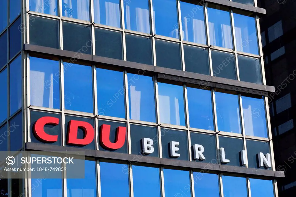 Building of the CDU Berlin, Christian Democratic Union, Wittenbergplatz square, Berlin, Germany, Europe
