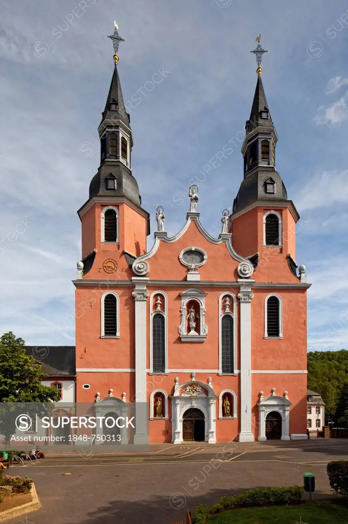 Pruem in Pruem Abbey, Rhineland-Palatinate, Eifel, Germany, Europe