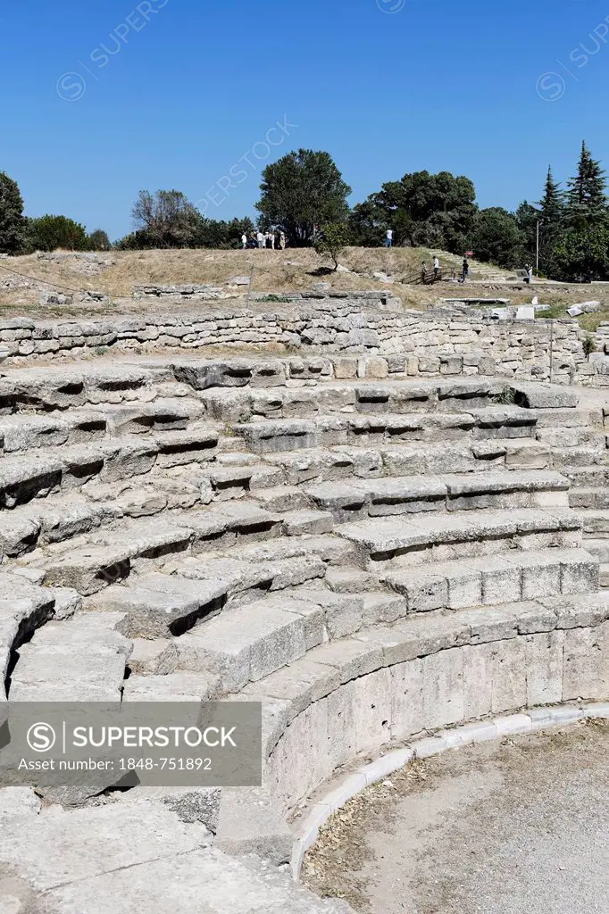 Odeon, theatre of Troy, Truva, Canakkale, Marmara, Turkey, Asia