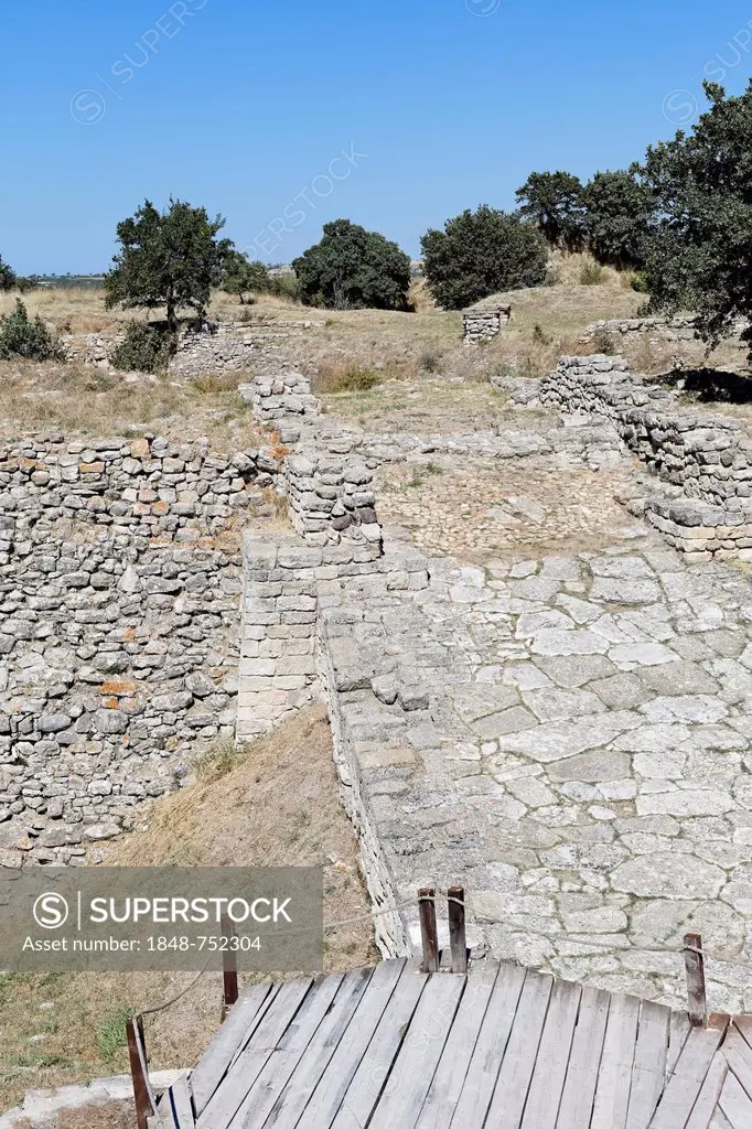 Ruins of Troy, Truva, Canakkale, Marmara, Turkey, Asia
