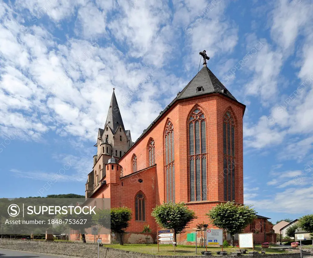 Catholic Church of Our Lady, Oberwesel, UNESCO World Cultural Heritage Site, Upper Middle Rhine Valley, Rhineland-Palatinate, Germany, Europe