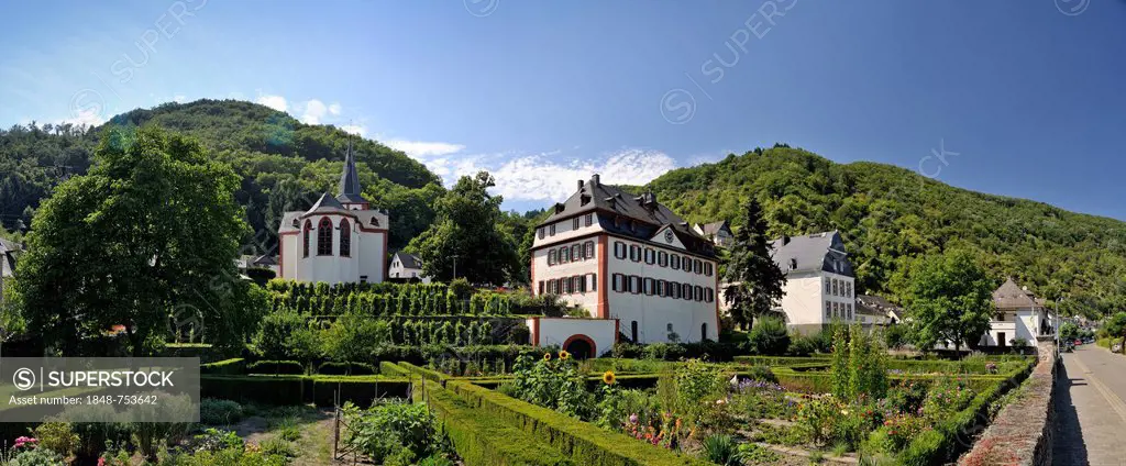 Historical Parish Priory Garden of Hirzenach, Parish Church of St. Bartholomew, Hirzenach, Boppard, Upper Middle Rhine Valley, UNESCO World Cultural H...
