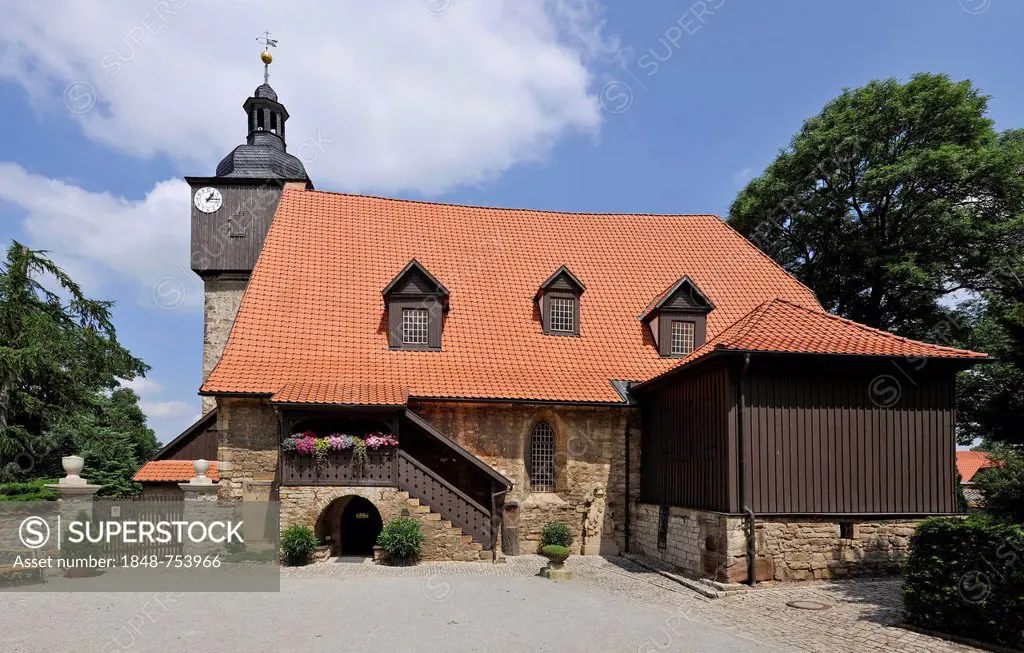 St. Bartholomew's Church, Bach Church, church where Johann Sebastian Bach was married, Dornheim near Arnstadt, Thuringia, Germany, Europe