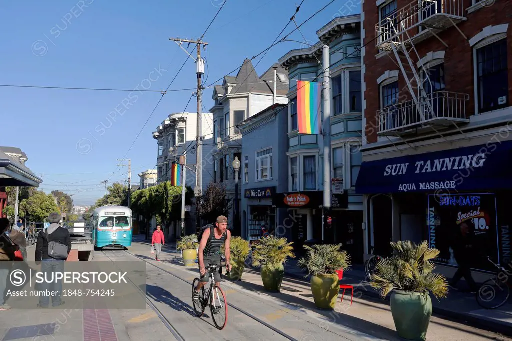 Street scene, Castro district, San Francisco, California, USA