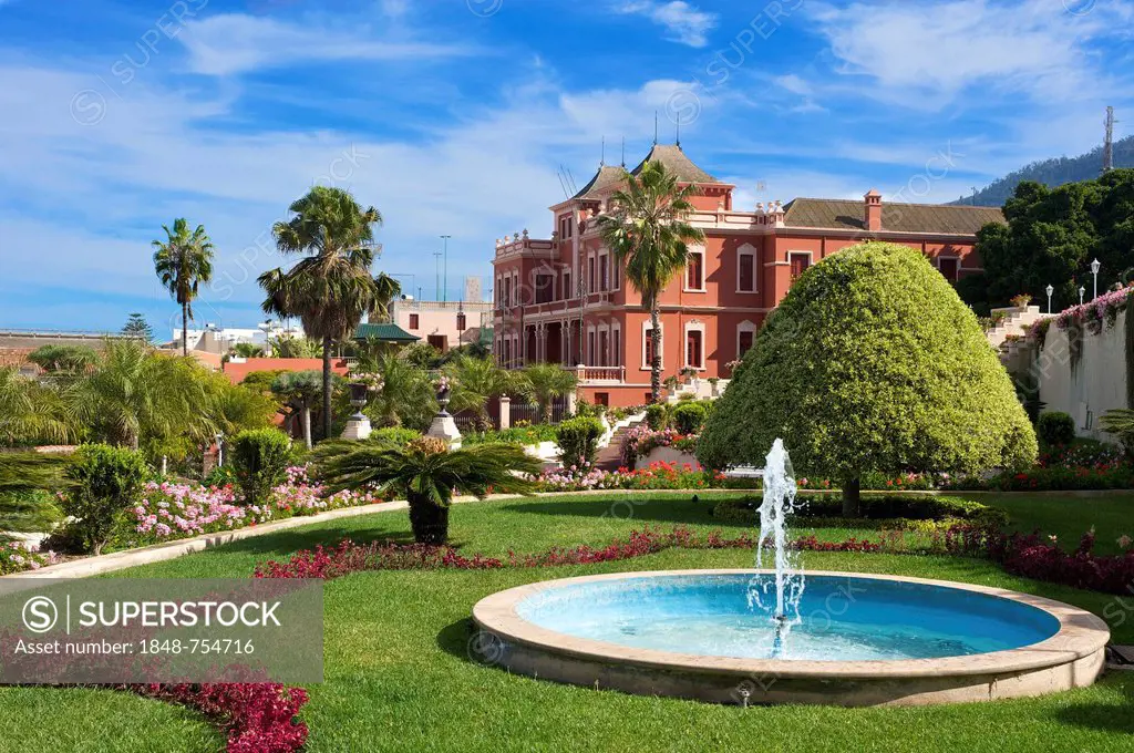 Gardens of Jardin del Marquesado de la Quinta Roja, La Orotava, Tenerife, Canary Islands, Spain, Europe