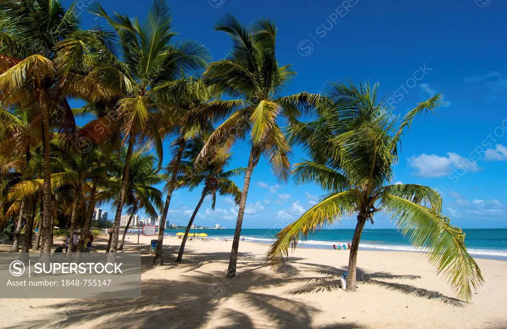 Beach, Isla Verde, San Juan, Puerto Rico, Caribbean