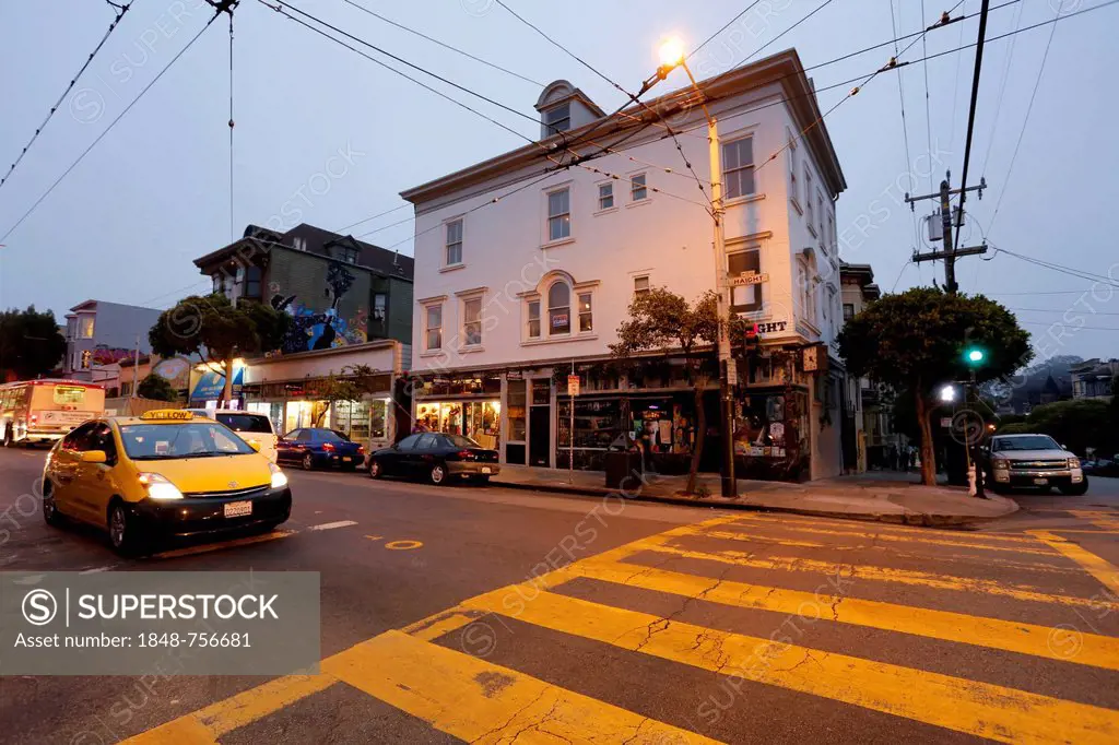 Street scene, The Haight, San Francisco, California, USA