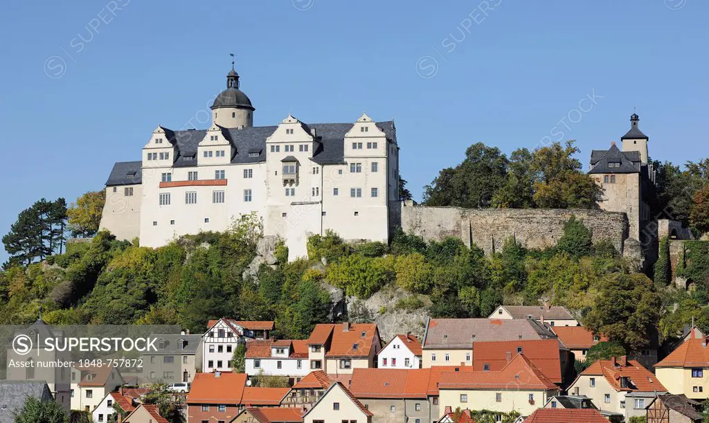 Burg Ranis castle, Ranis, Thuringia, Germany, Europe