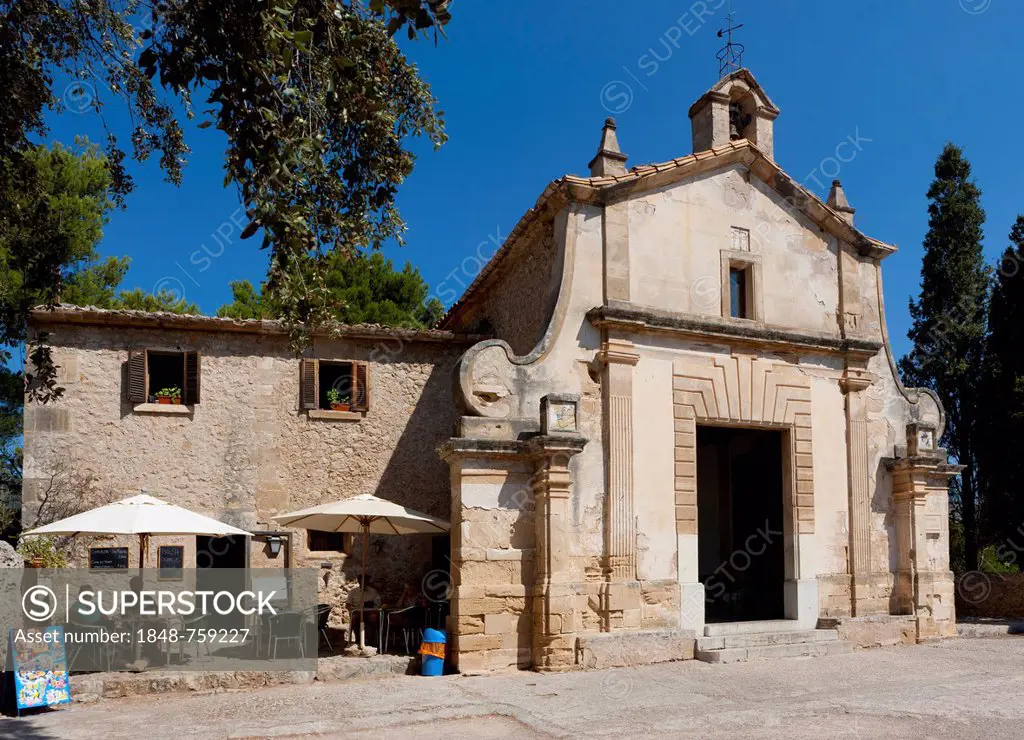 Church Esglesia del Calvari, Calvary, Pollença, Mallorca, Balearic Islands, Spain, Europe