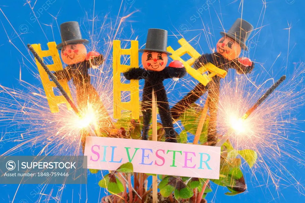 Chimneysweep figurines as lucky charms for the new year