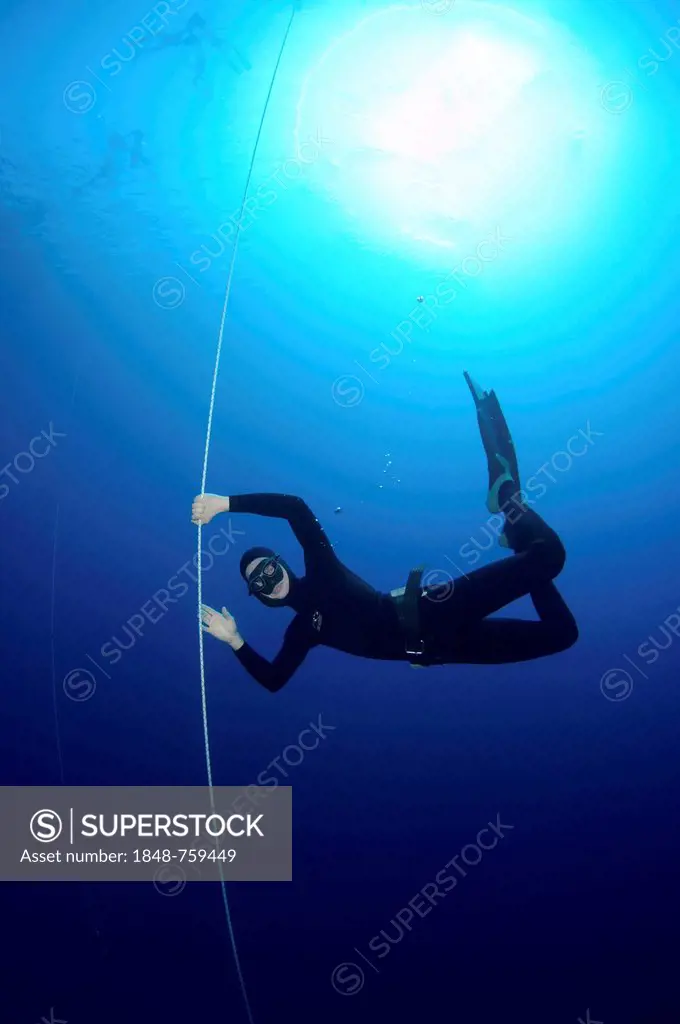 Freediver, Mediterranean Sea, Ka, Kas, Turkey