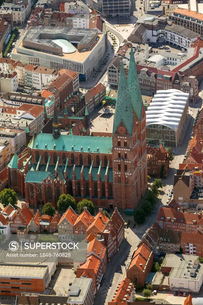 Aerial view, St. Mary's Church