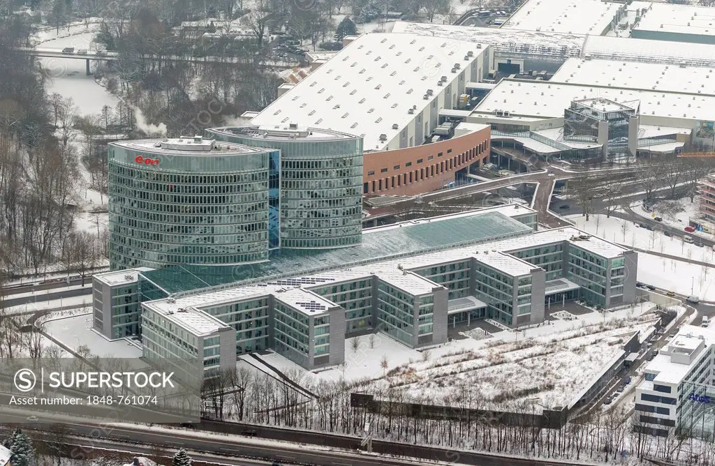 Aerial view, headquarters of E.ON Ruhrgas AG