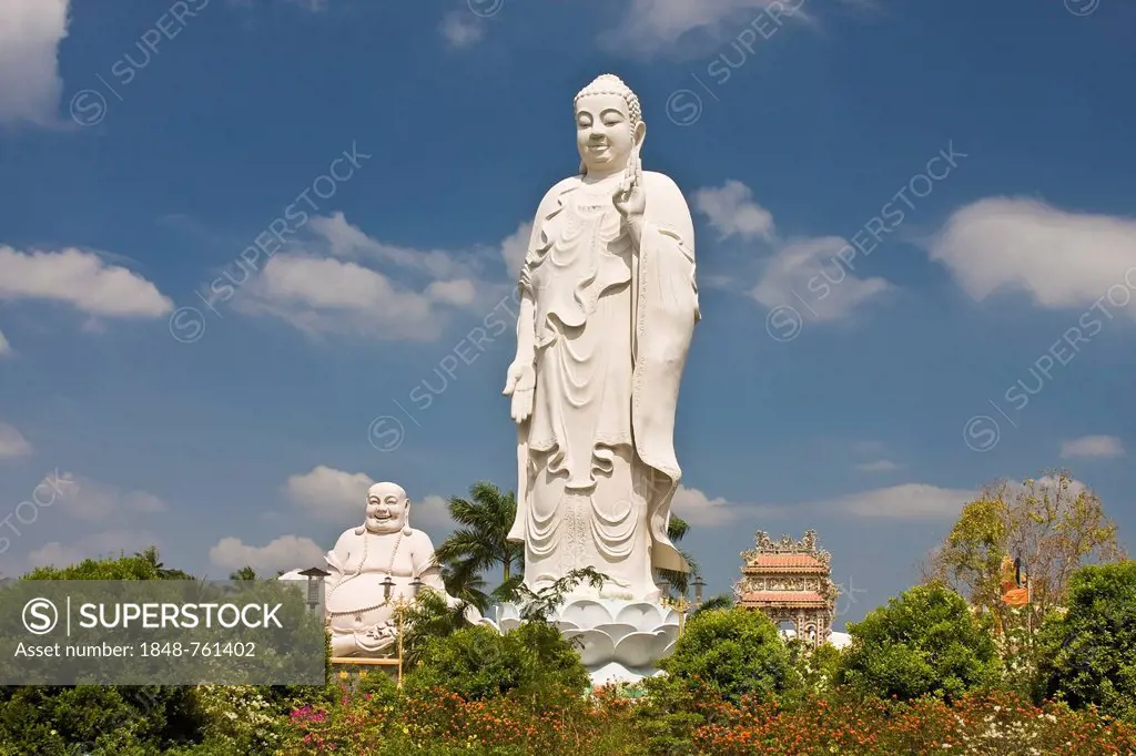Buddha statue at the Vinh Trang Pagoda