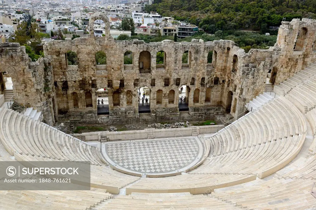 Odeon of Herodes Atticus, Acropolis, Athens, Greece, Europe