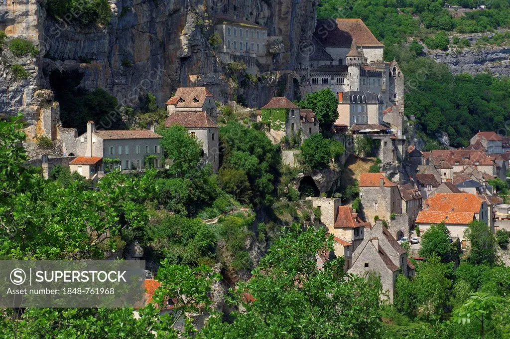 Rocamadour, Midi-Pyrenees region, Lot Department, France, Europe
