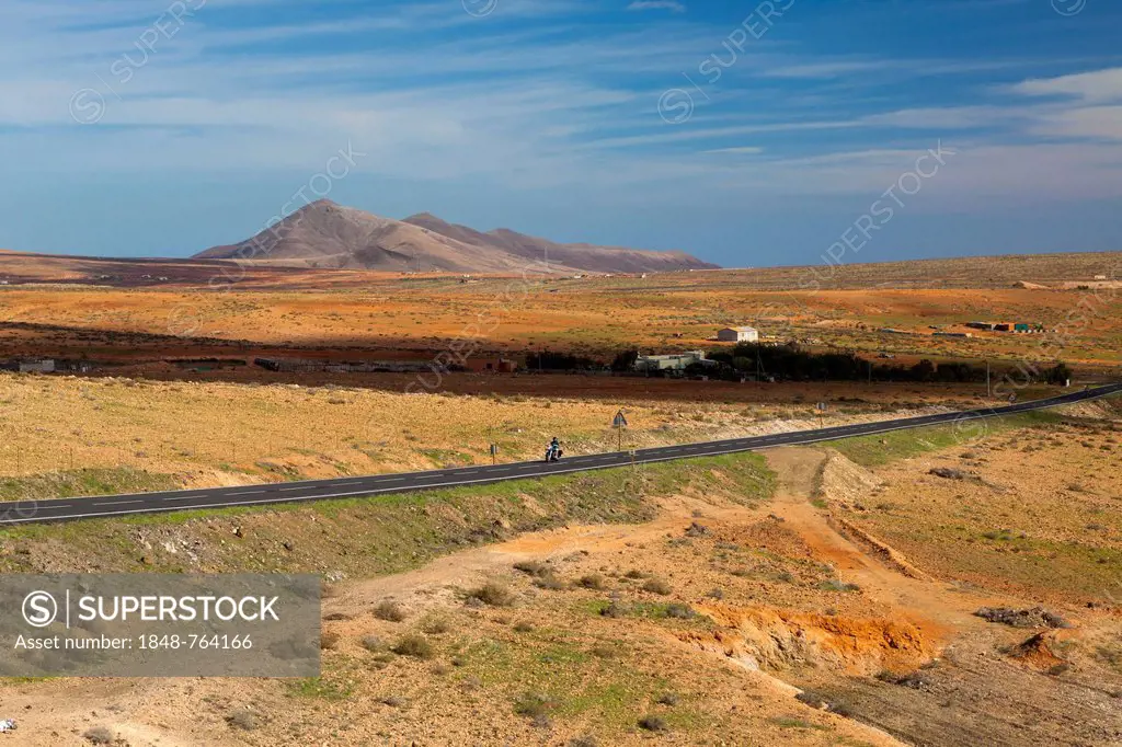 Road to Mirador de Morro Velosa, Fuerteventura, Canary Islands, Spain, Europe