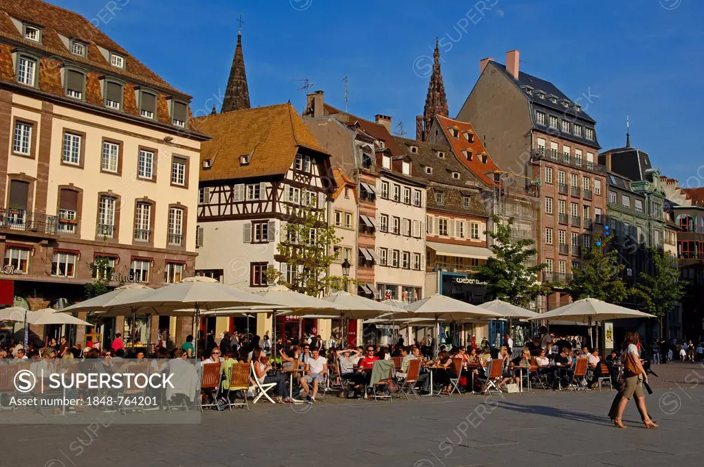 Kleber square, Place Kleber, Strasbourg, UNESCO World Heritage Site, Alsace, Bas Rhin, France, Europe