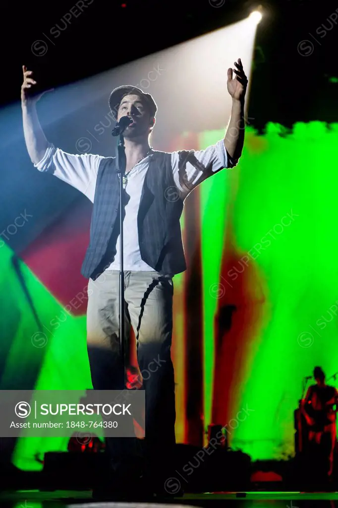 German soul singer and songwriter Michael Schuppach, alias MC Donet, performing live at Energy Stars For Free in Hallenstadion, Zurich, Switzerland, E...