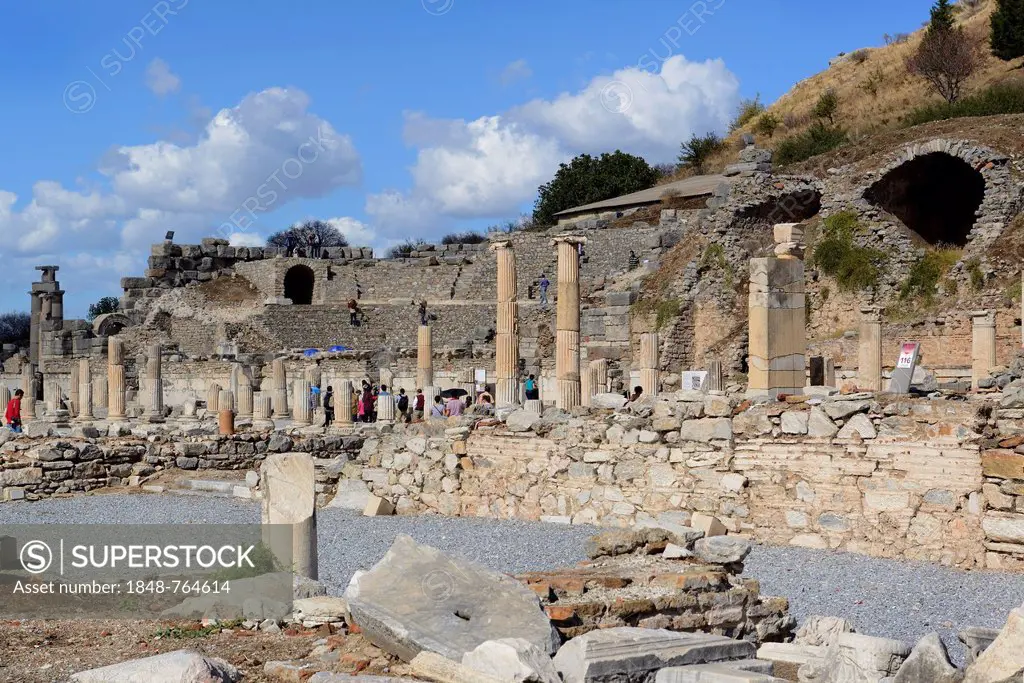 Bouleuterion or Council House, ancient city of Ephesus, Efes, UNESCO World Heritage Site, Aegean Sea, Turkey
