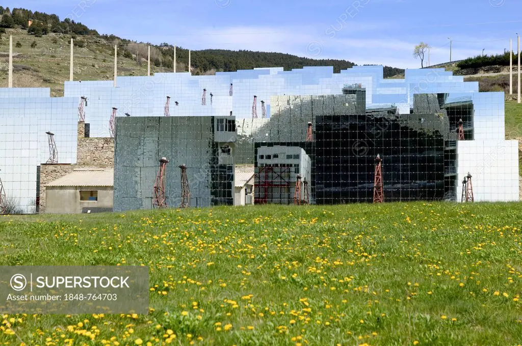 Font Romeu, Odeillo, World´s largest solar furnace, CNRS, Centre national de la recherche scientifique, Catalunya del Nord (Northern Catalonia), Franc...