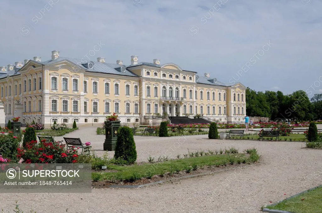 Rundale Palace, park, Rundale, Latvia, Baltic States, Europe